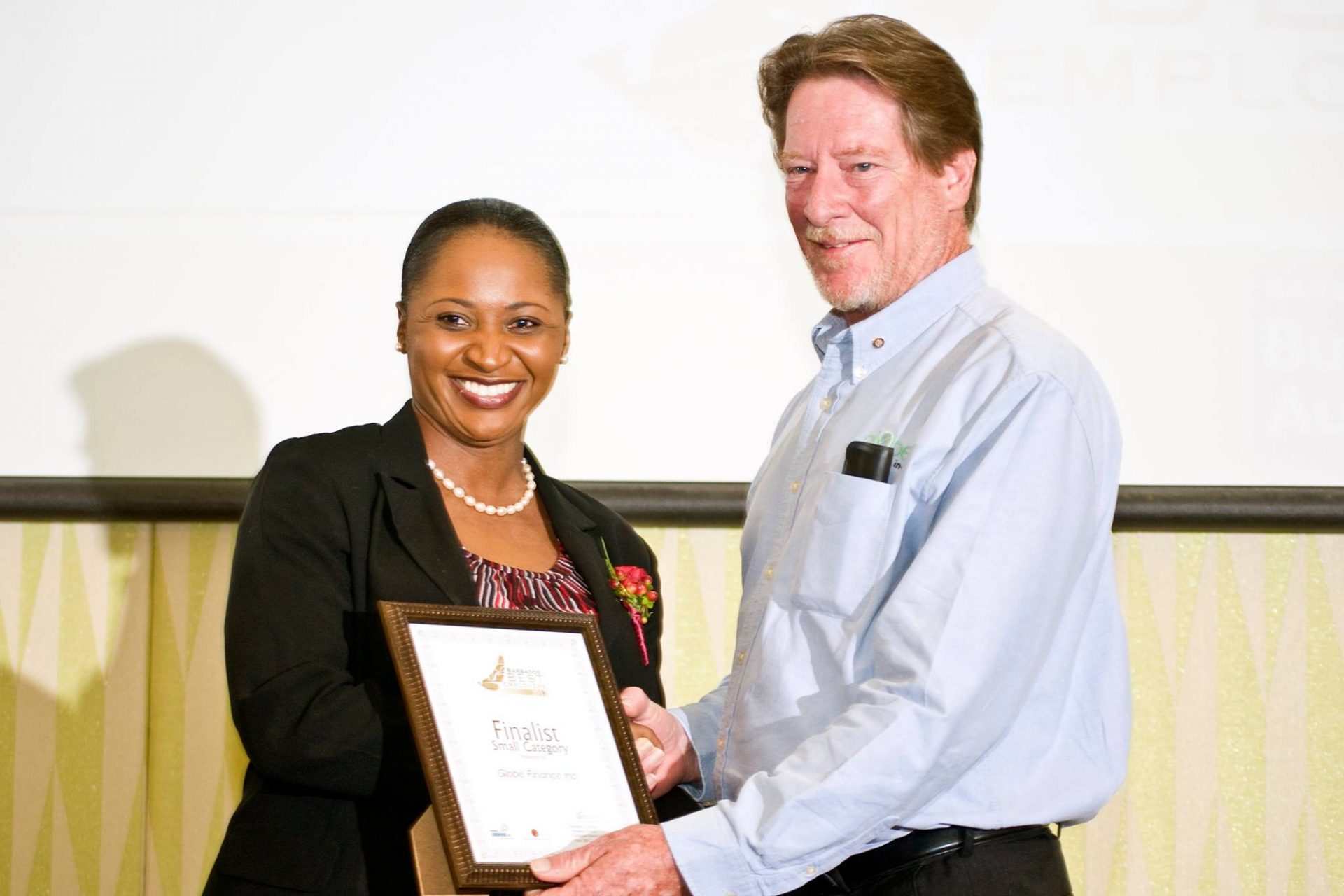 Finalists in the Small Business Category 2012 - Globe Finance Inc.