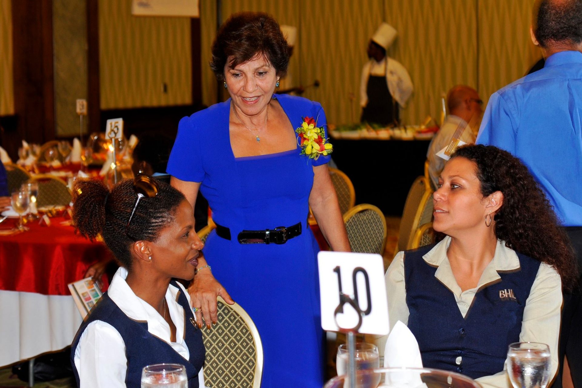 Ros Jackson interacting with members of the audience from Banks Holdings