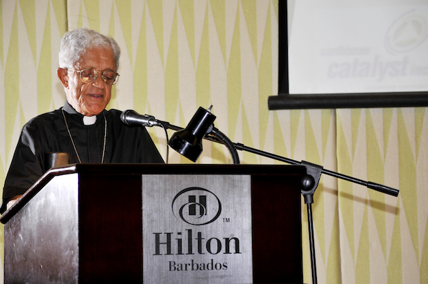 Bishop Dickson leading the Opening Prayer
