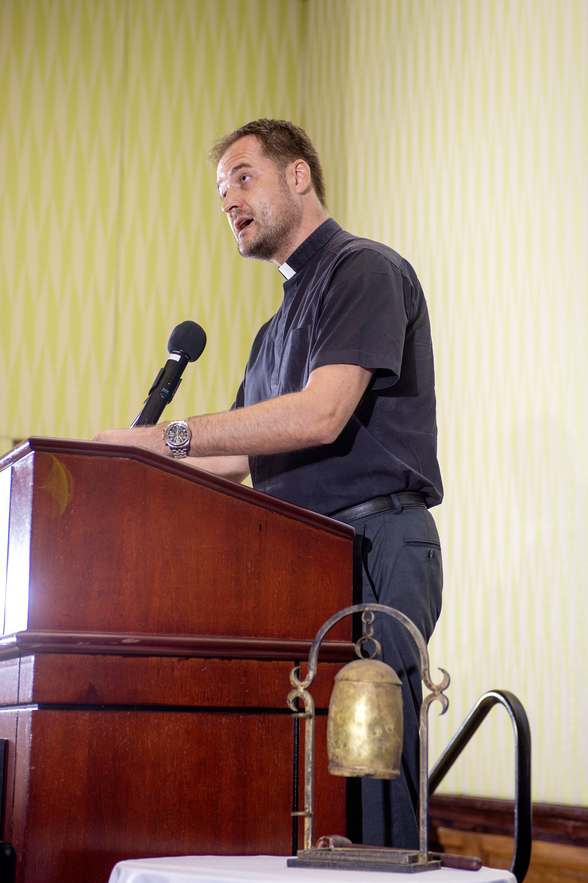 Father Andrew Rosiak blessed the proceedings