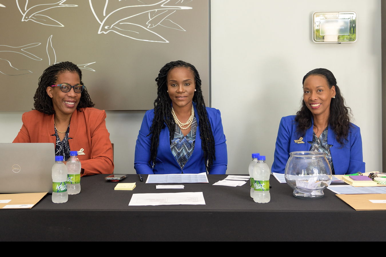 CCI Team at Registration Desk - Jennifer, Junelle and Angela